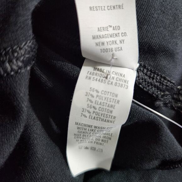 Offline by Aerie OG Foldover High Waisted Super Flare Legging Black Medium New - Picture 12 of 12